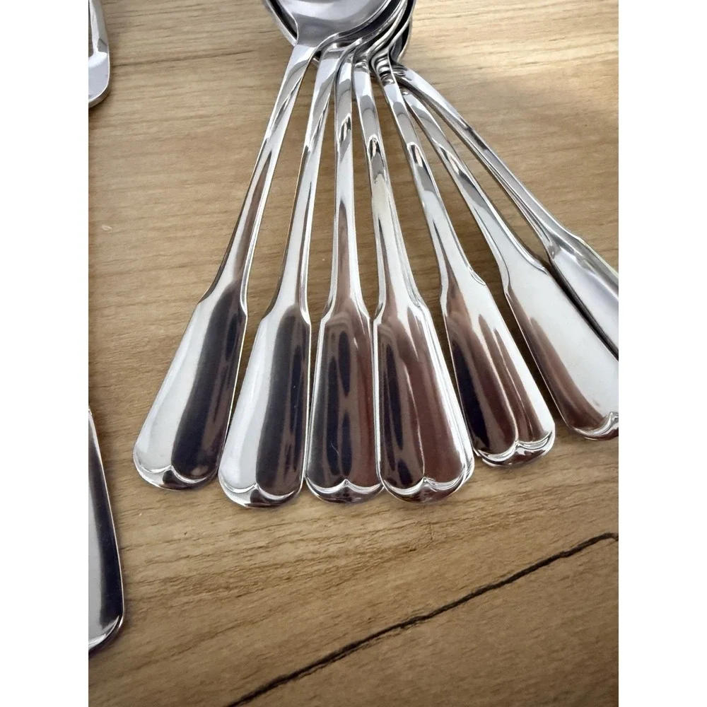 Set of 11 NEW Oneida PLYMOUTH ROCK Stainless Steel Tall Drink Spoons‎ Knife Fork